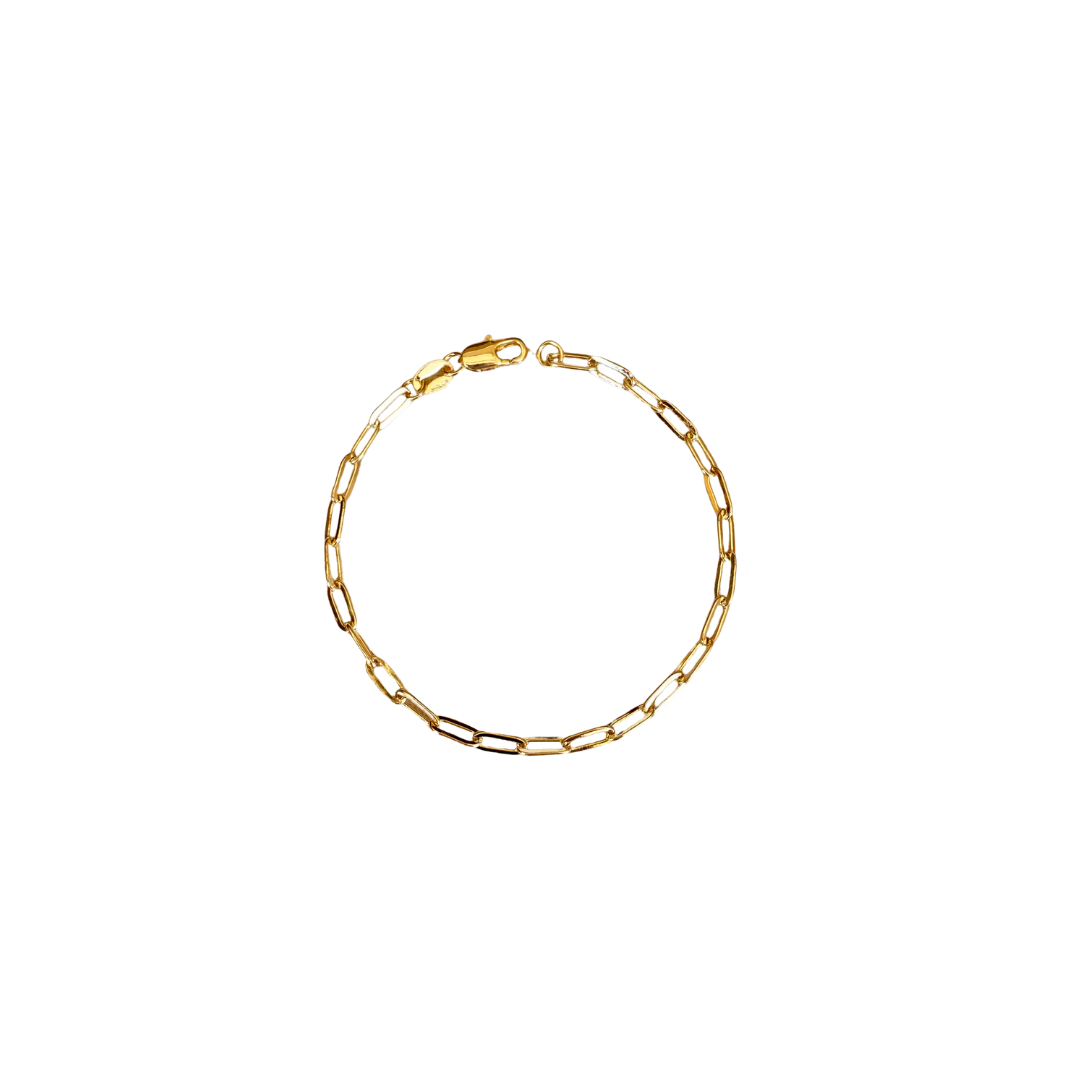 Olivia Short Linked Paperclip Bracelet