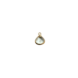 Gold framed Pear shaped charm