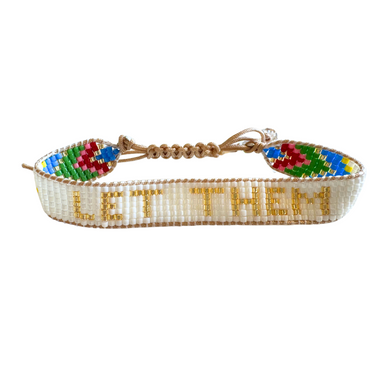 LET THEM beaded bracelet