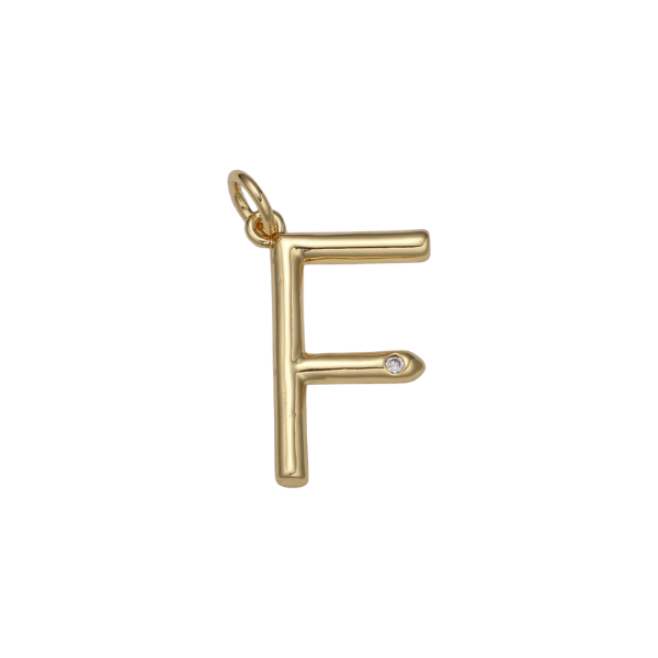 Large Letter with Diamond Accent