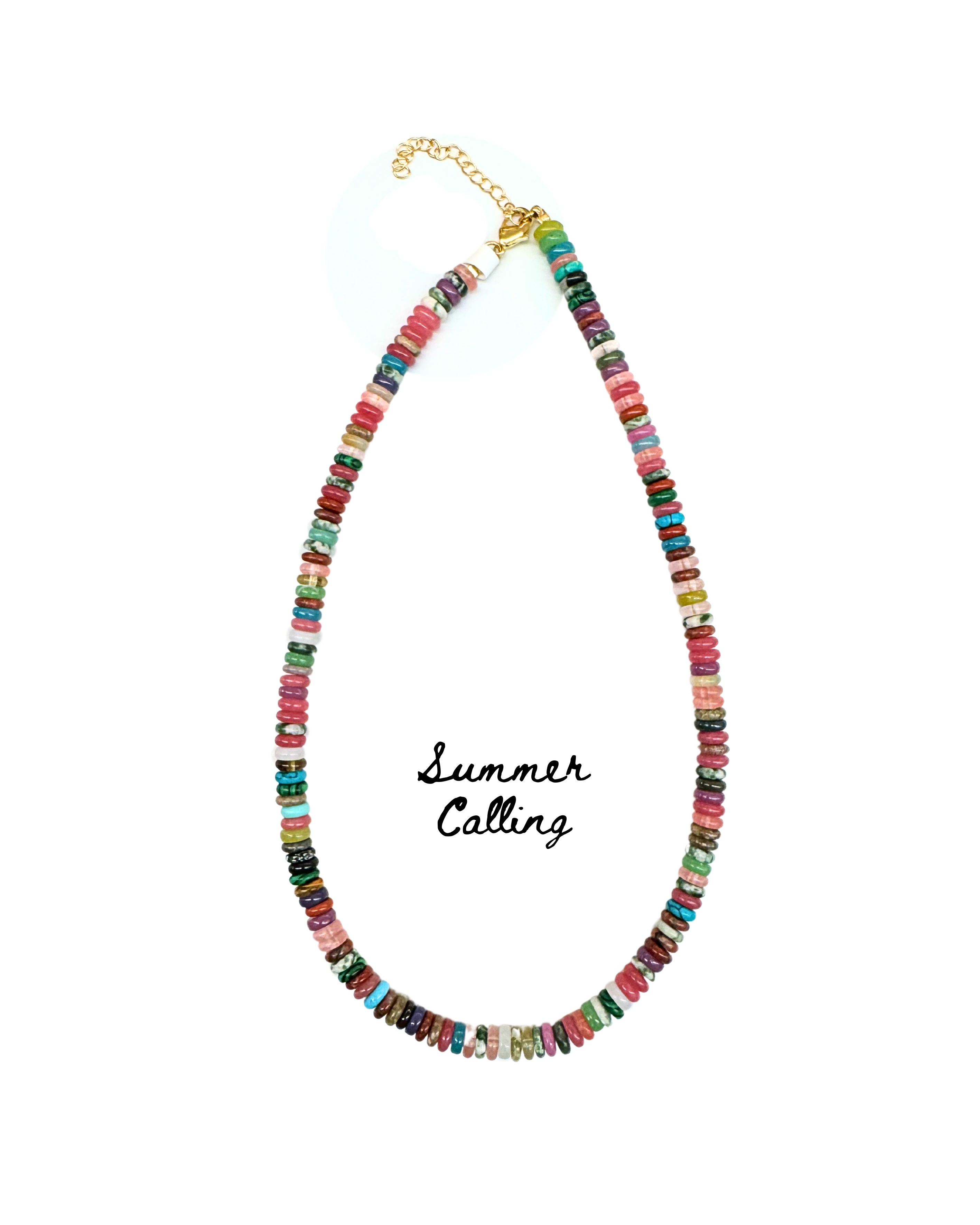 Disc Beaded Necklaces