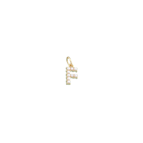 Pearl Letter Charm Collection