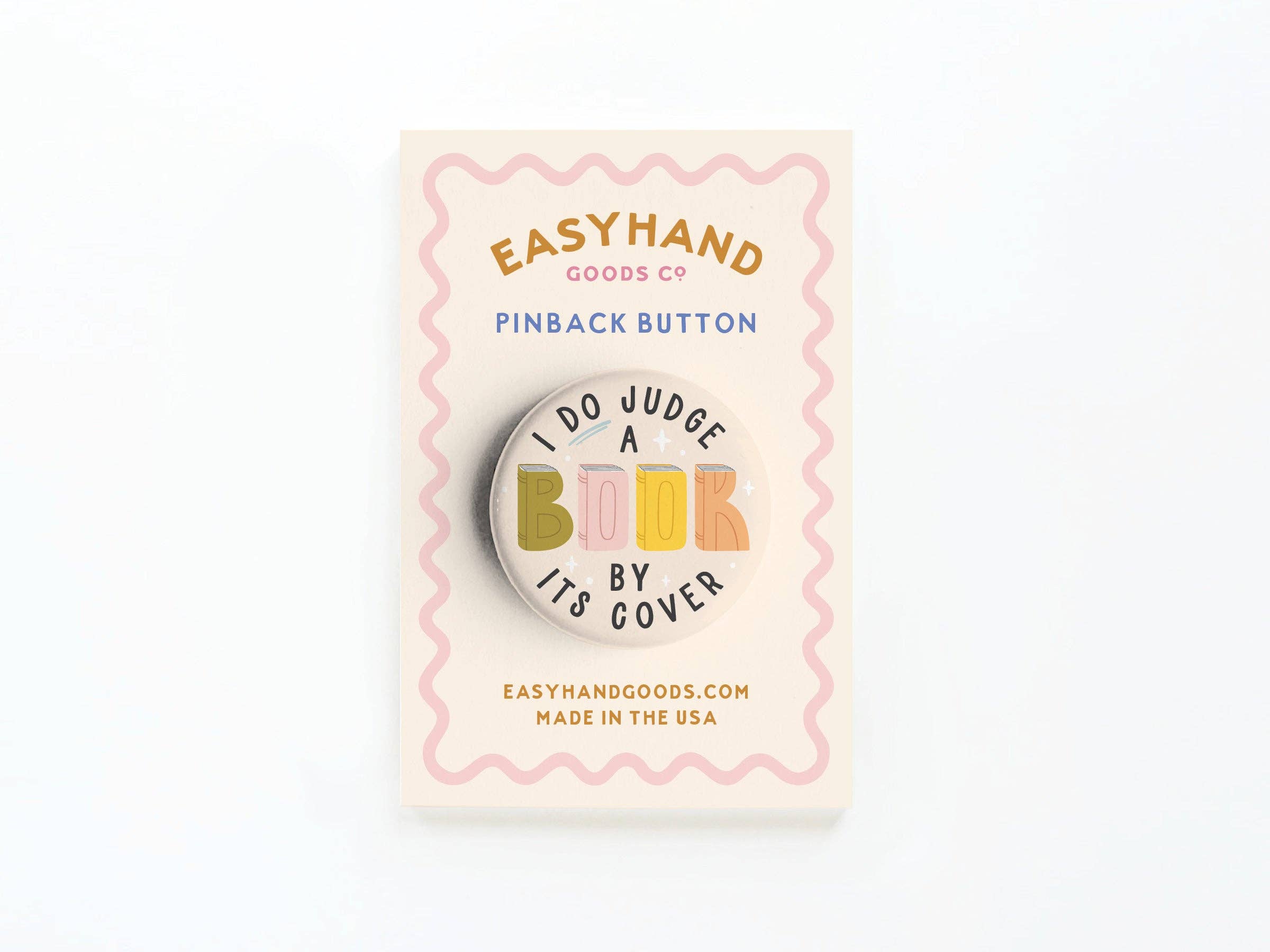 I DO Judge a Book By Its Cover Button