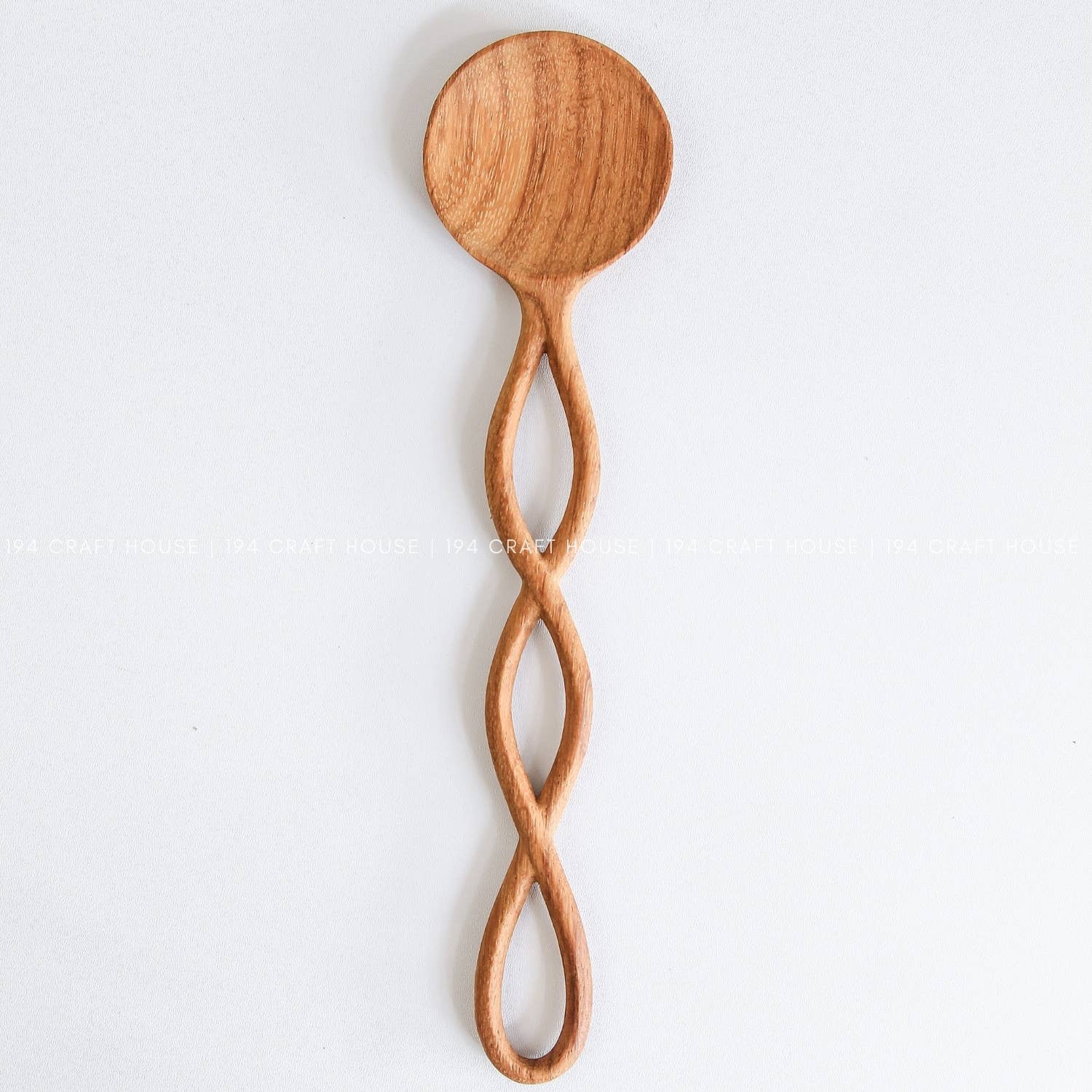 Twisted Handle Wooden Spoon