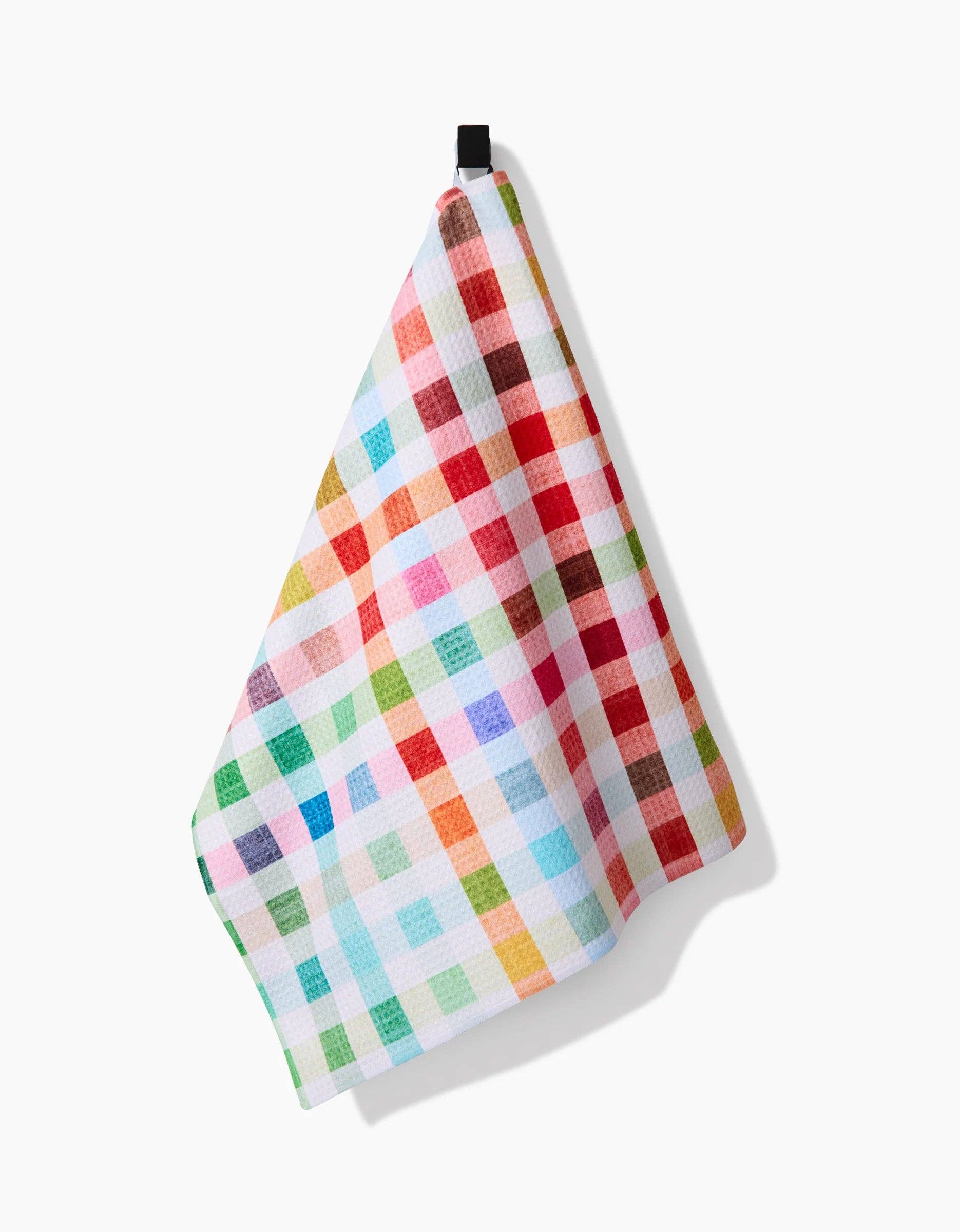 Woven Spring Plaid Tea Towel
