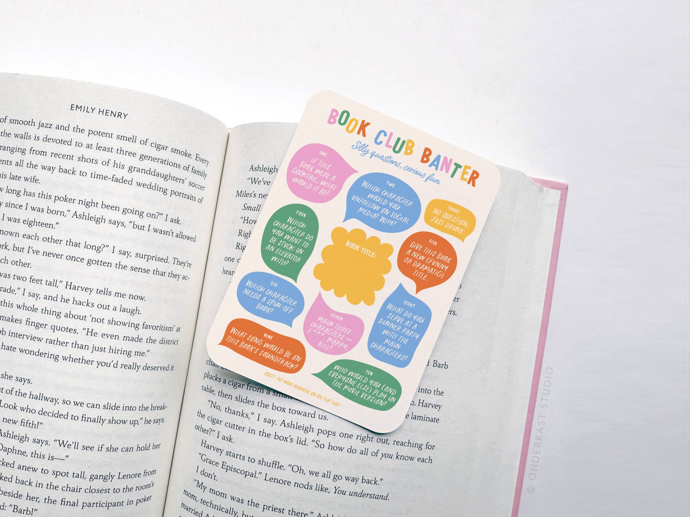 Book Club Book Review Cards