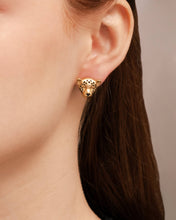 Gold Mini Jaguar Stud Earrings