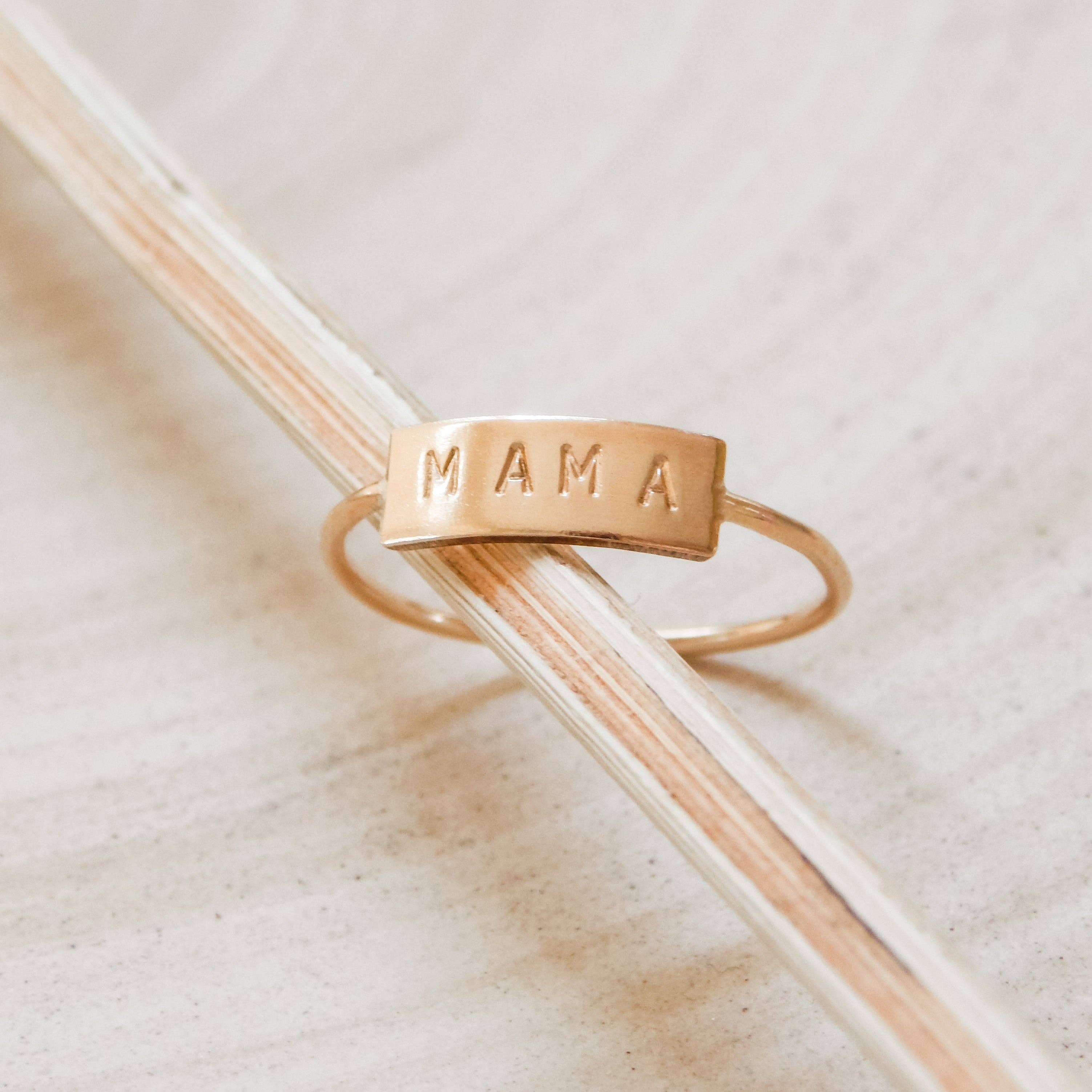 Mama Bar Ring | 14k Gold Fill