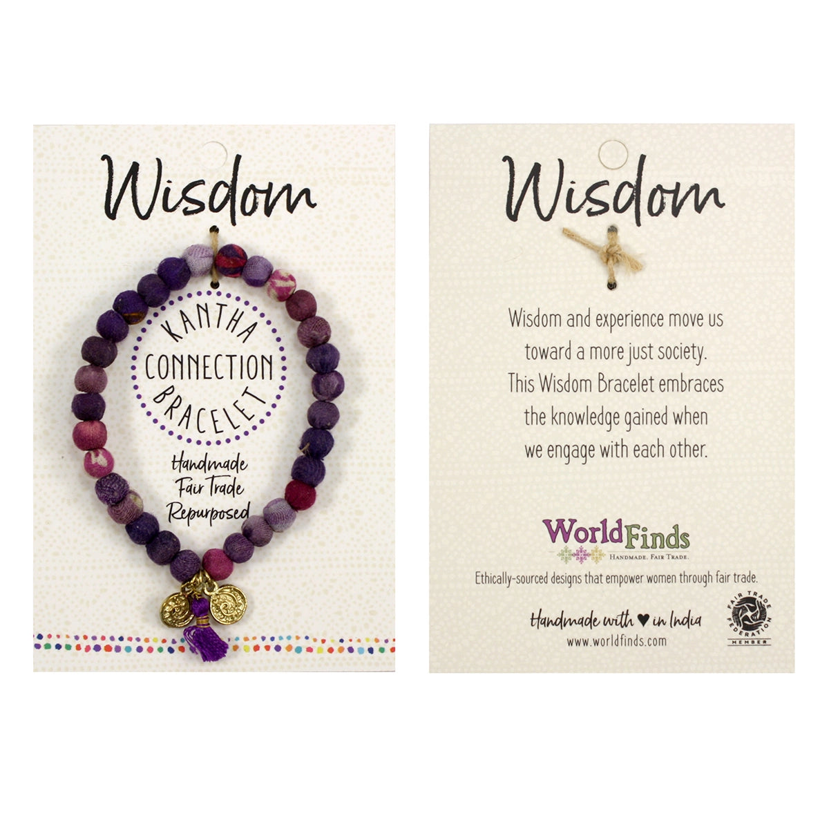 Kantha Connection Bracelet- Wisdom