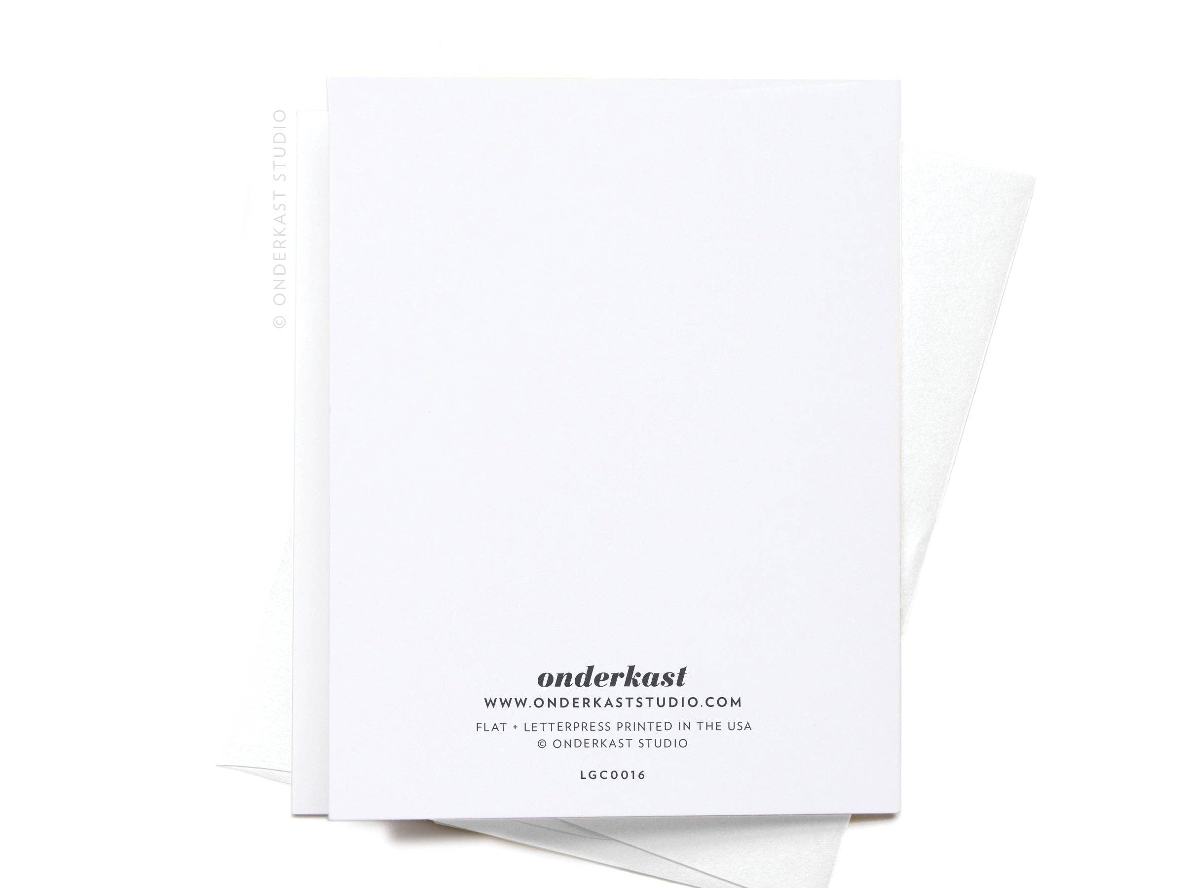 'Tis the Season Skiiers Letterpress Greeting Card