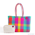 Fiesta Recycled Plastic Beach Woven Super Tote