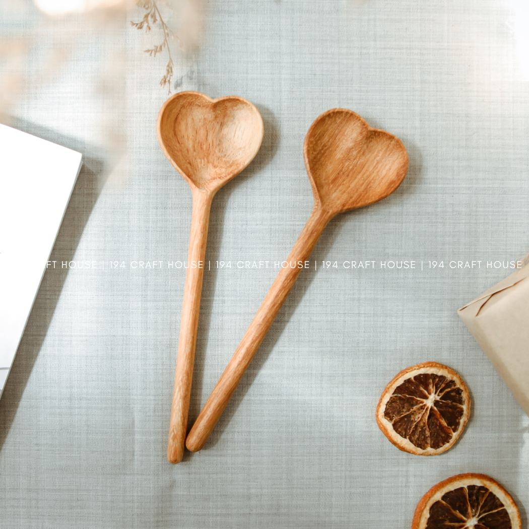 Wooden Heart Shaped Spoons