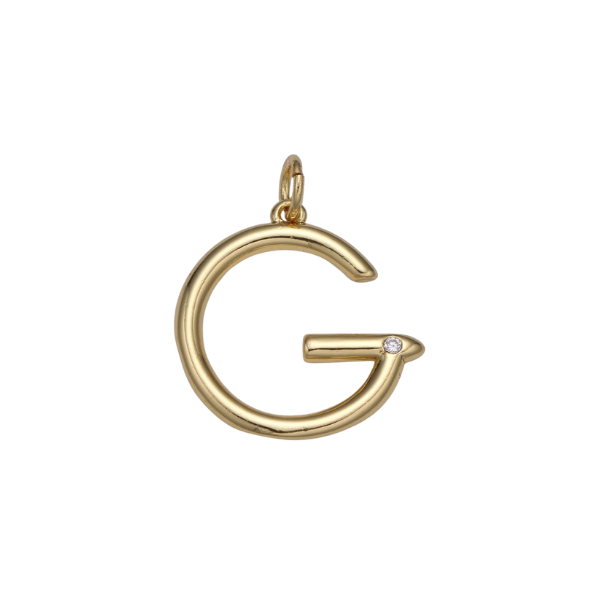 Large Letter with Diamond Accent