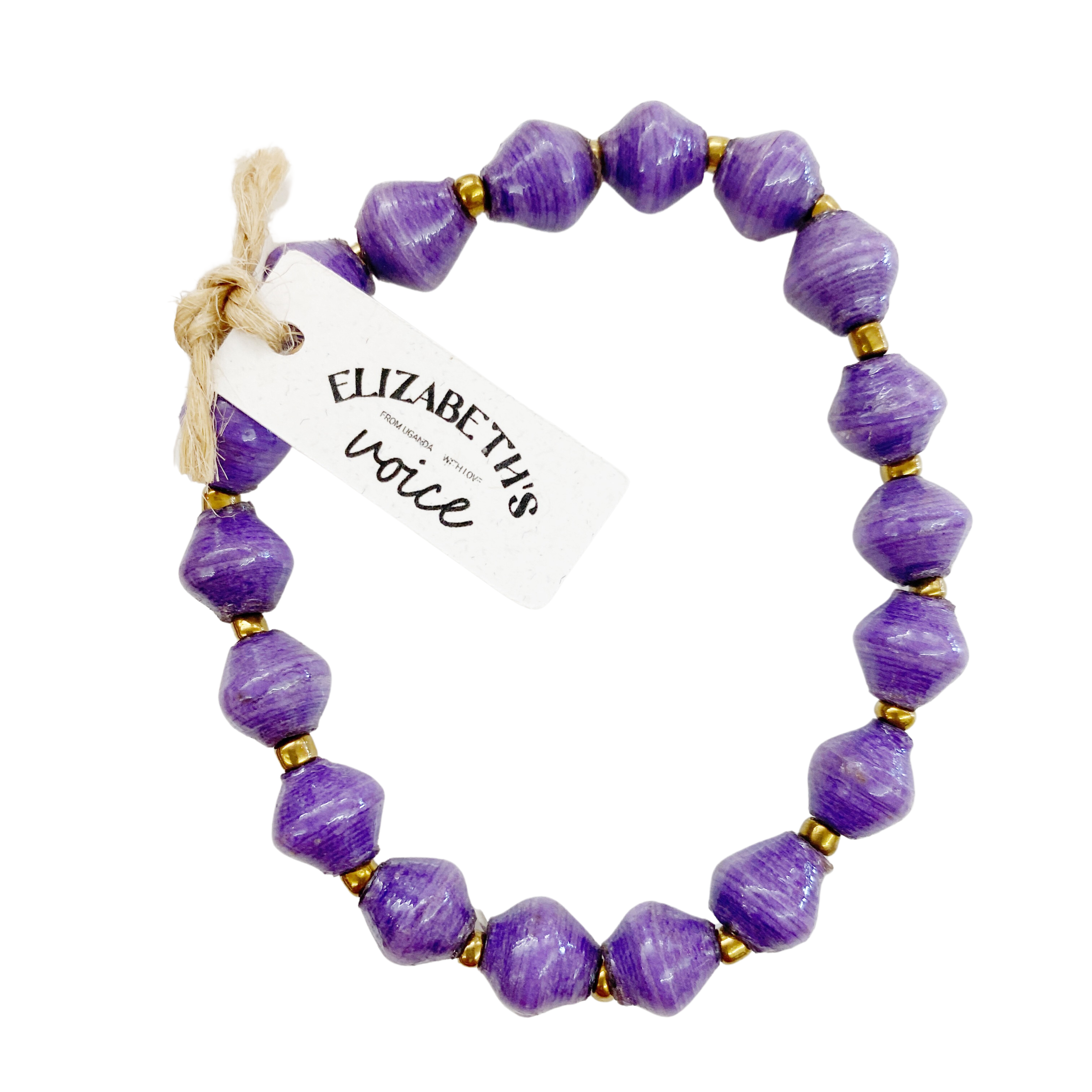 Single Paper Bead Bracelet