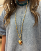 Ellison Gold Heart Wrap Necklace