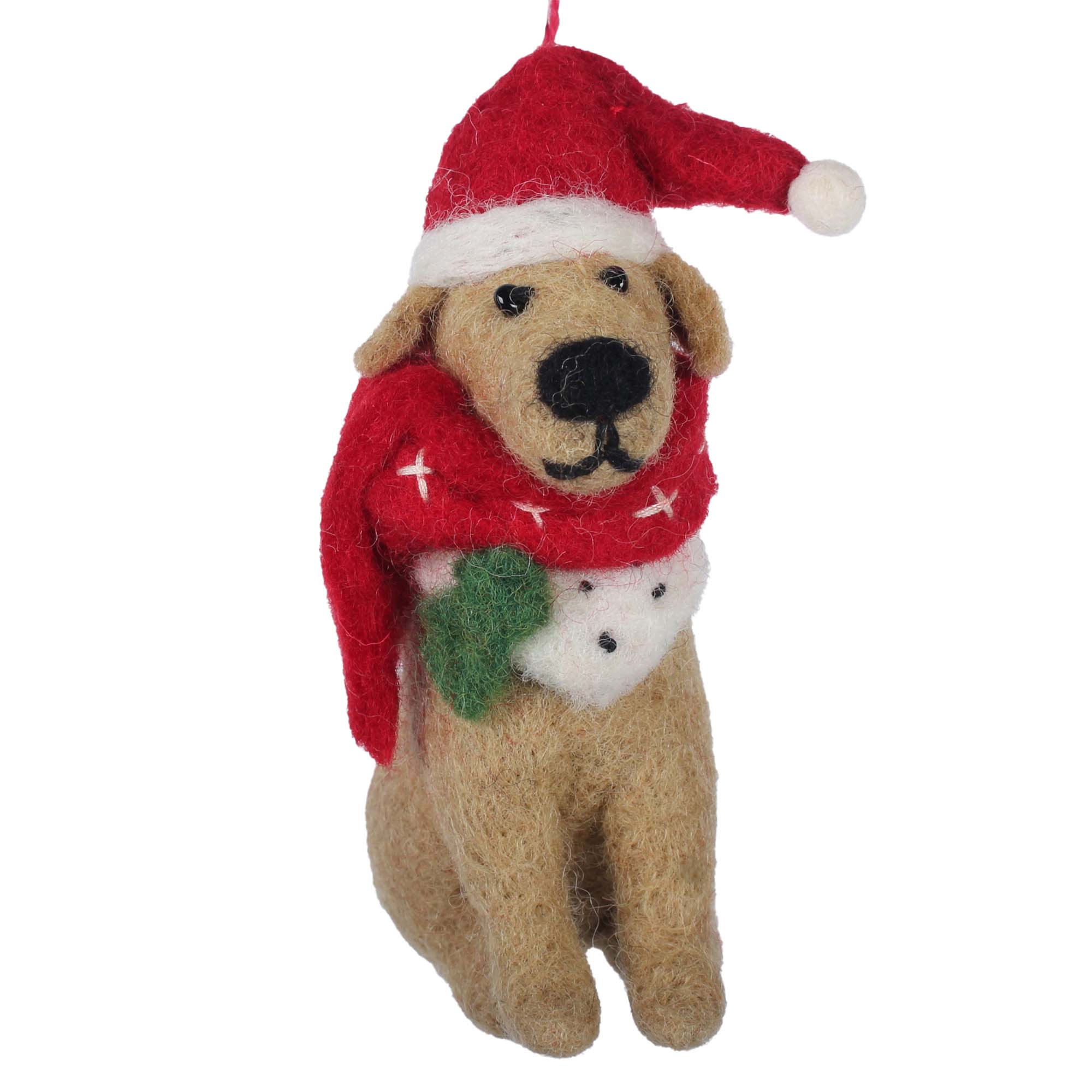 Golden Lab Felt Ornament