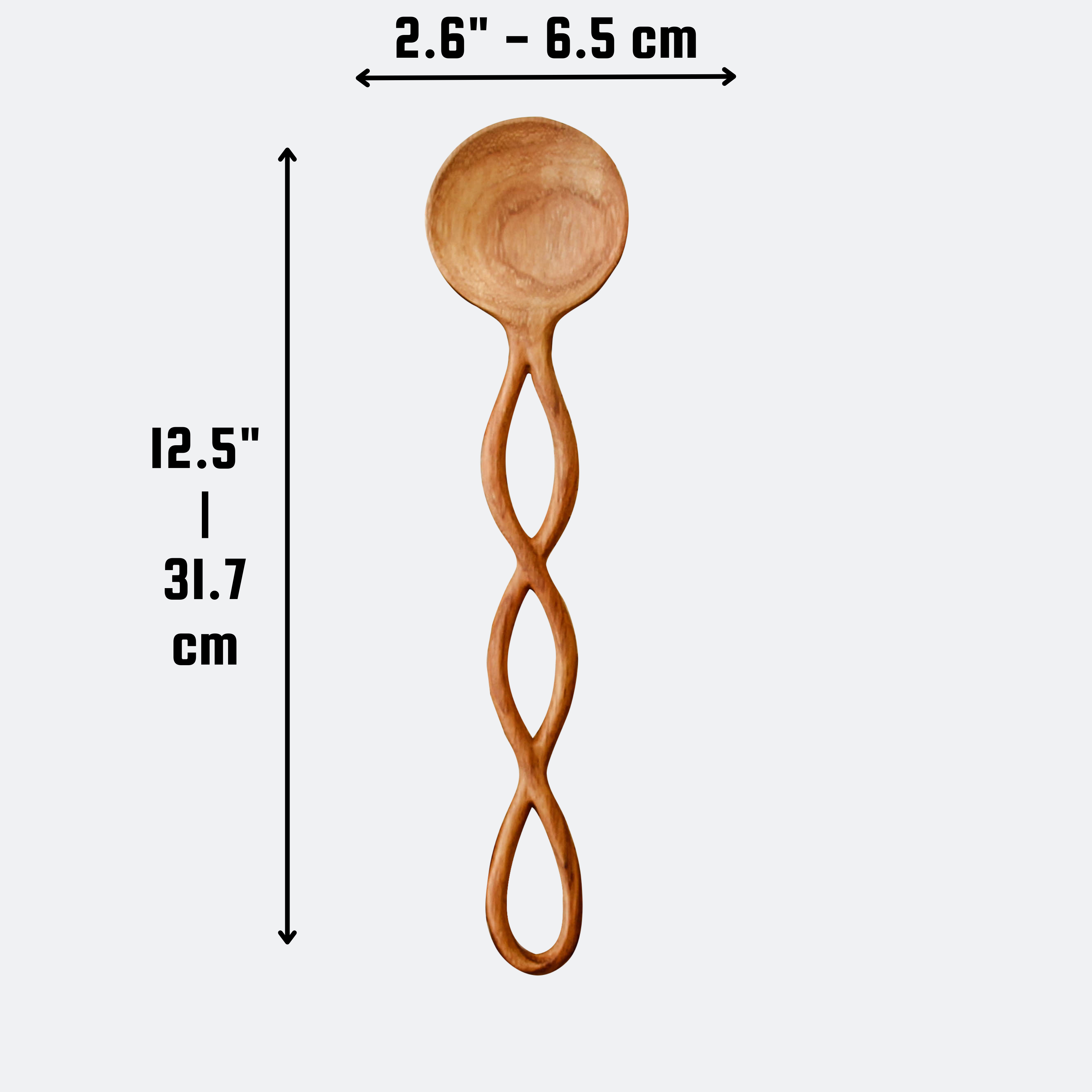Twisted Handle Wooden Spoon