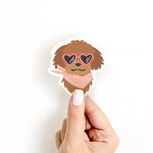 Heart Sunglasses Dog Sticker