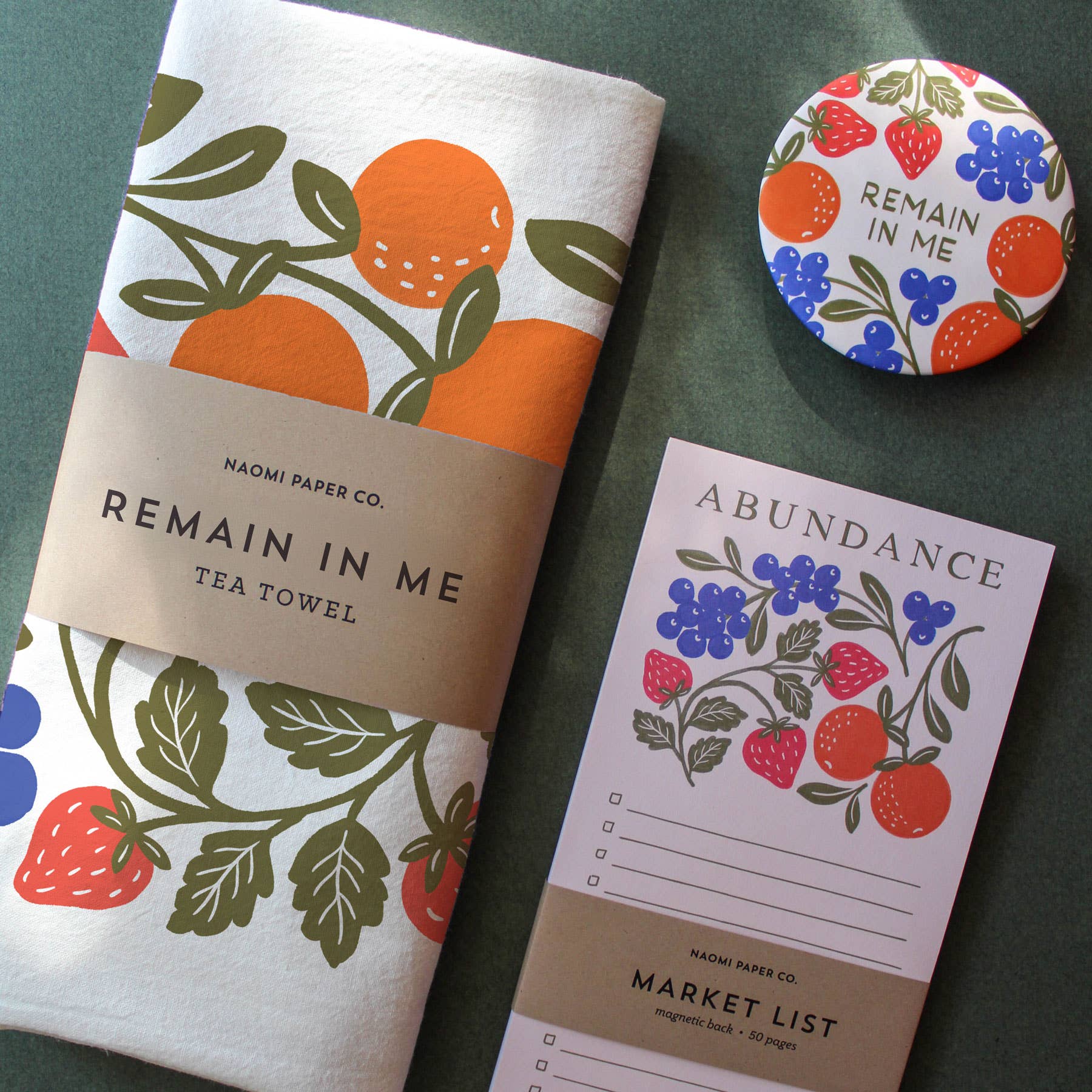 Remain in Me Fruit Tea Towel