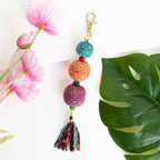 Threaded Kantha Graduated Bag Charm