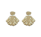 Seashell Earrings in Gold
