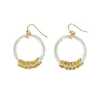 Dangling Circlet Hoops - Mixed Metal