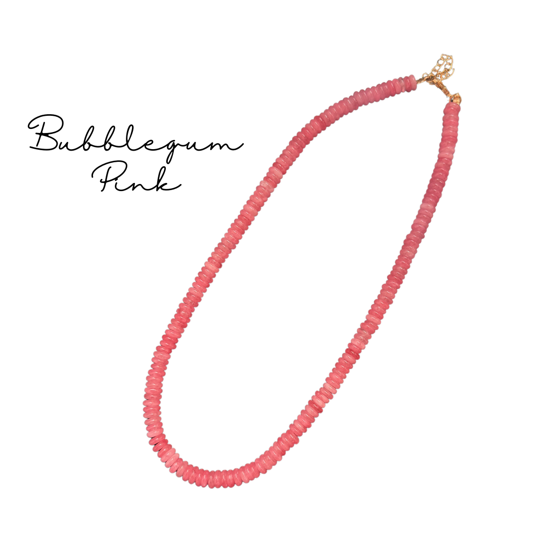 Disc Beaded Necklaces