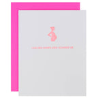 I Like Big Bumps New Baby Letterpress Greeting Card