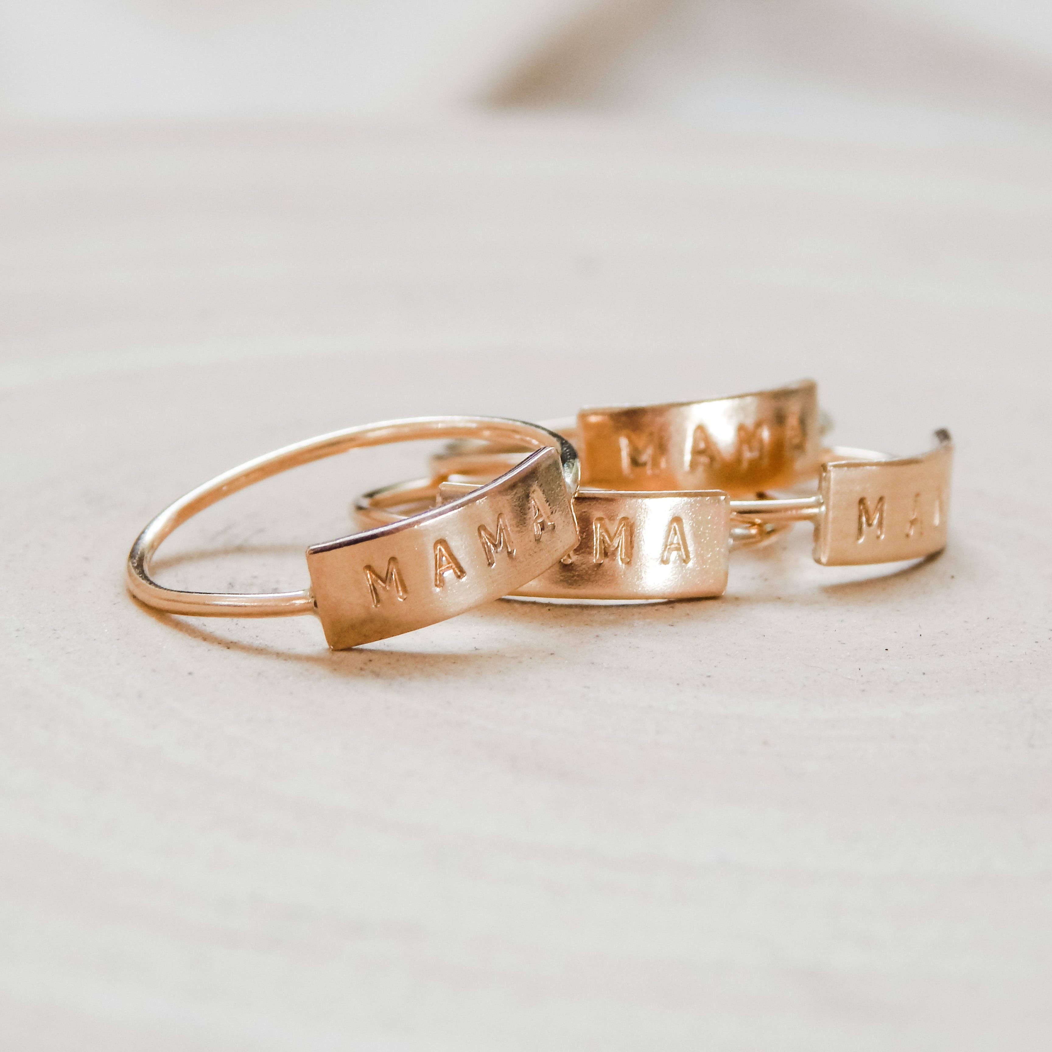 Mama Bar Ring | 14k Gold Fill