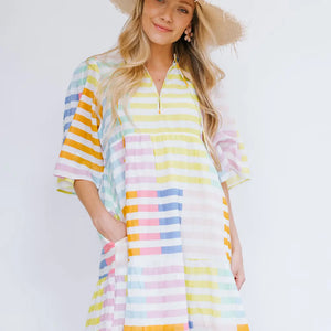 Colorful Stripe Bondi Dress