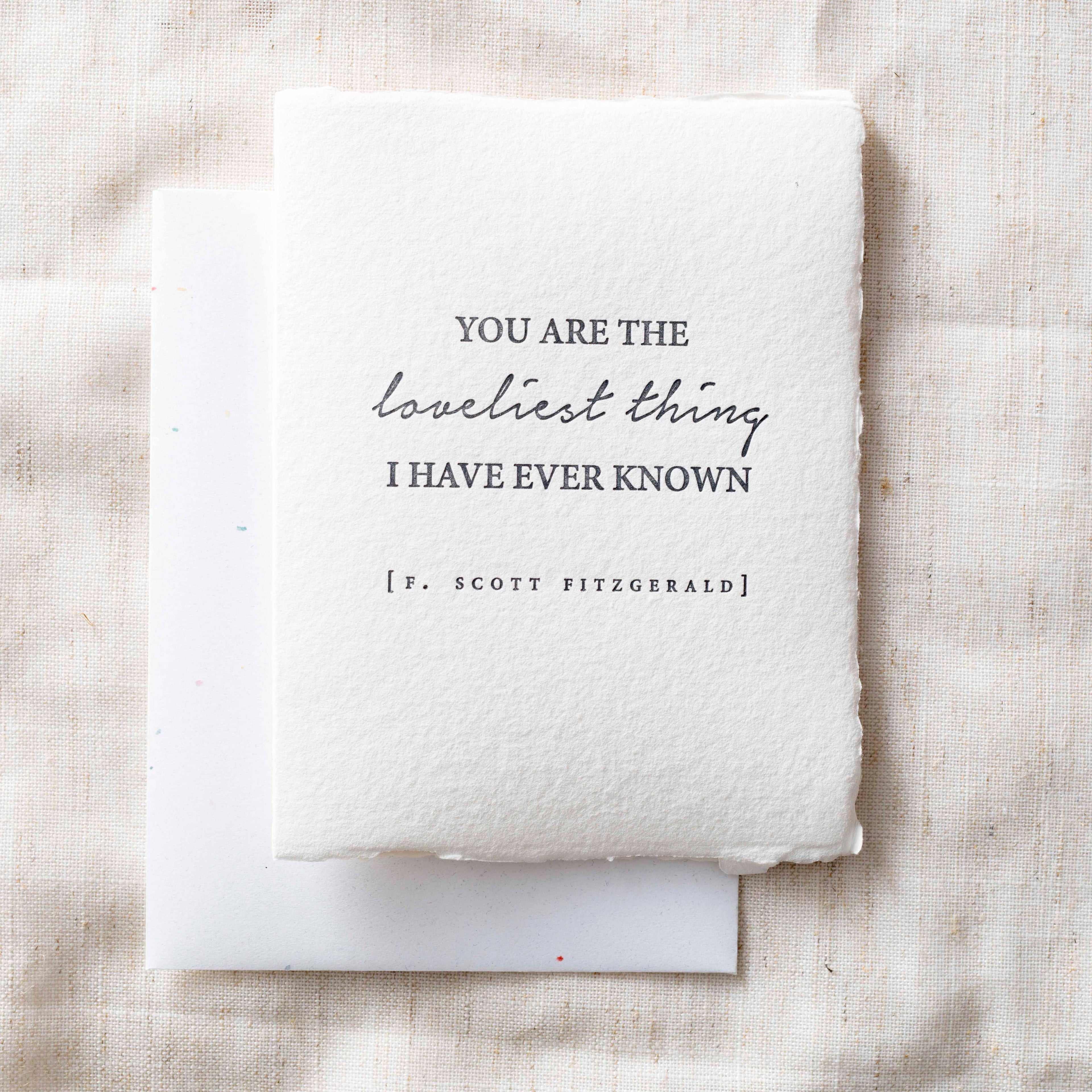 You're the loveliest thing | Love Anniversary Greeting Card