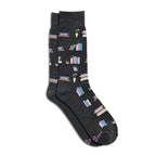 Socks that Give Books (Gray Bookshelves)