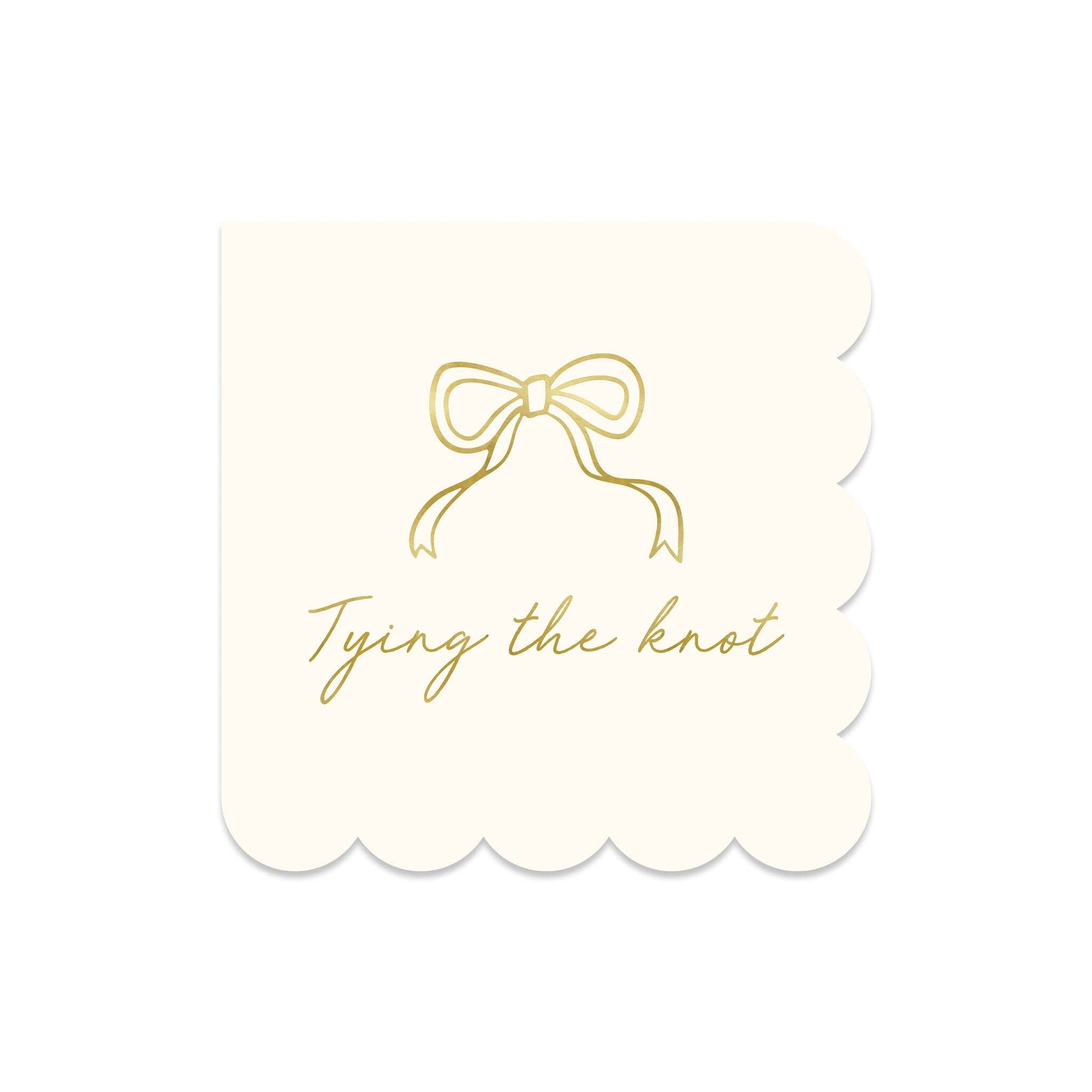 Tying the Knot Cocktail Napkin