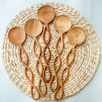 Twisted Handle Wooden Spoon