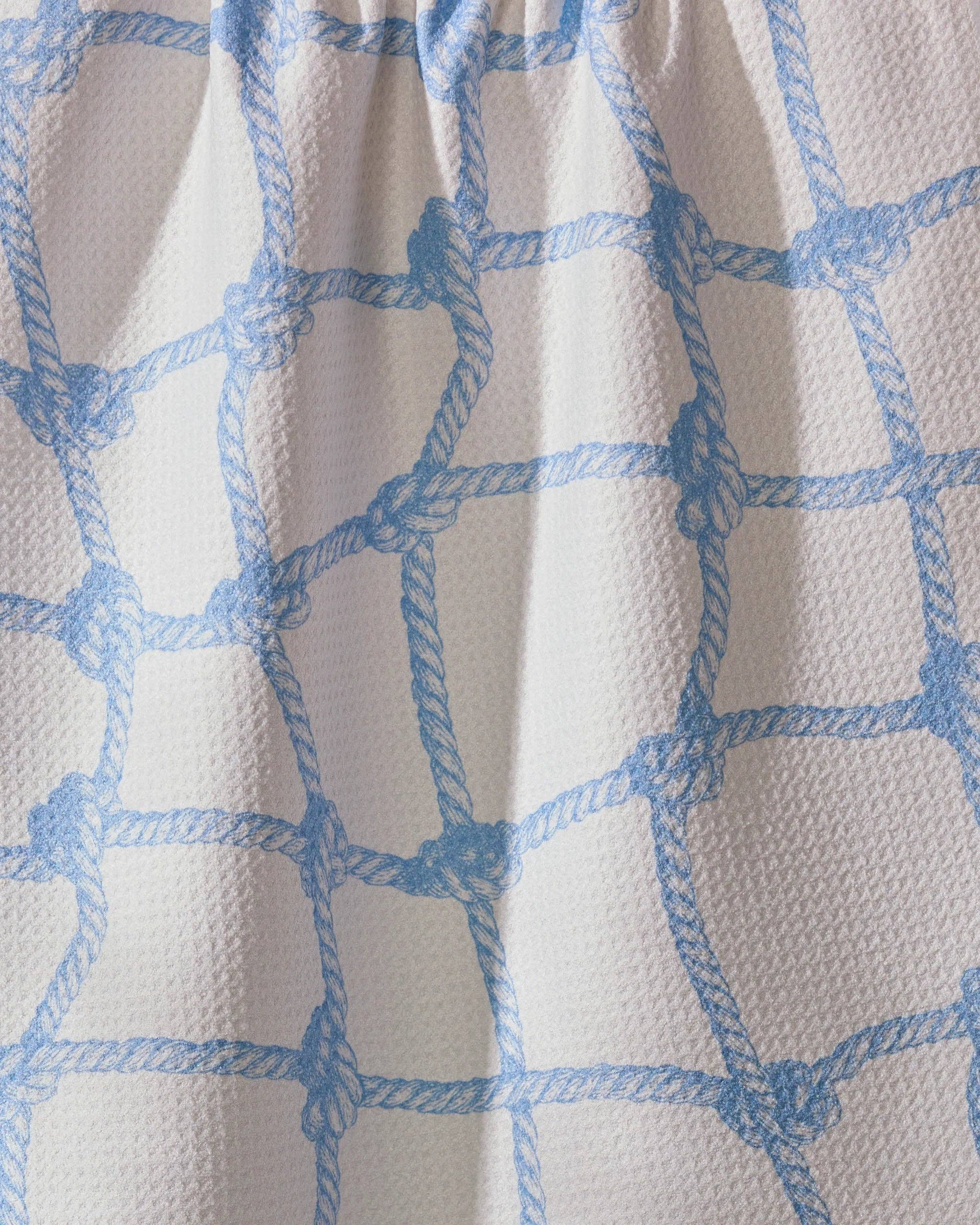 Tethered Blue Tea Towel