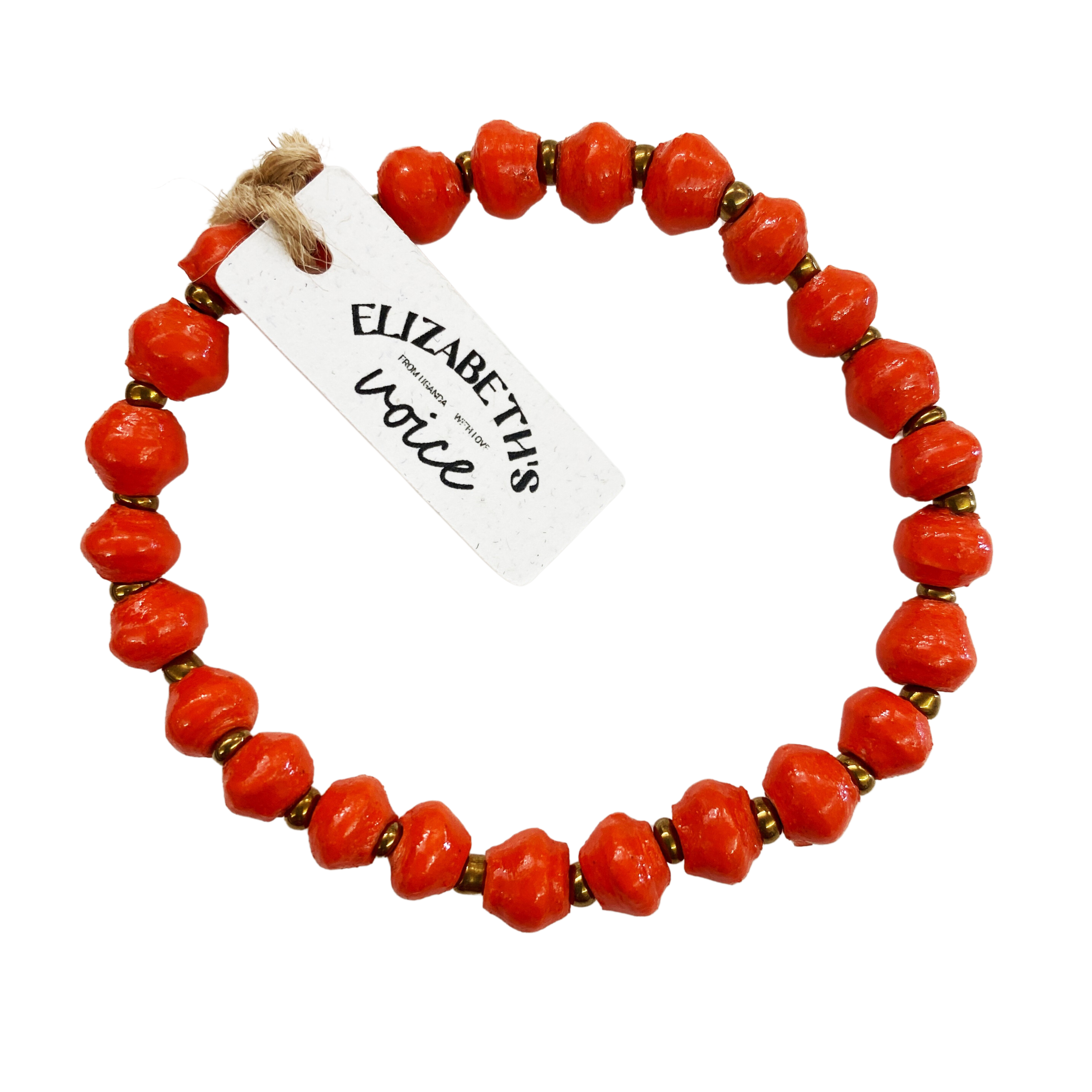 Single Paper Bead Bracelet
