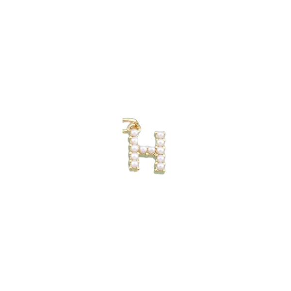 Pearl Letter Charm Collection