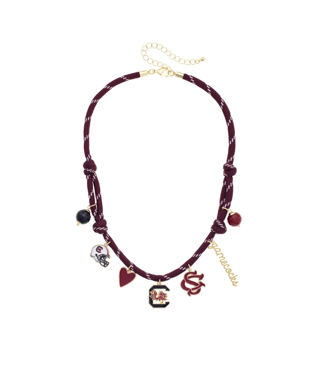 South Carolina Paracord Charm Necklace