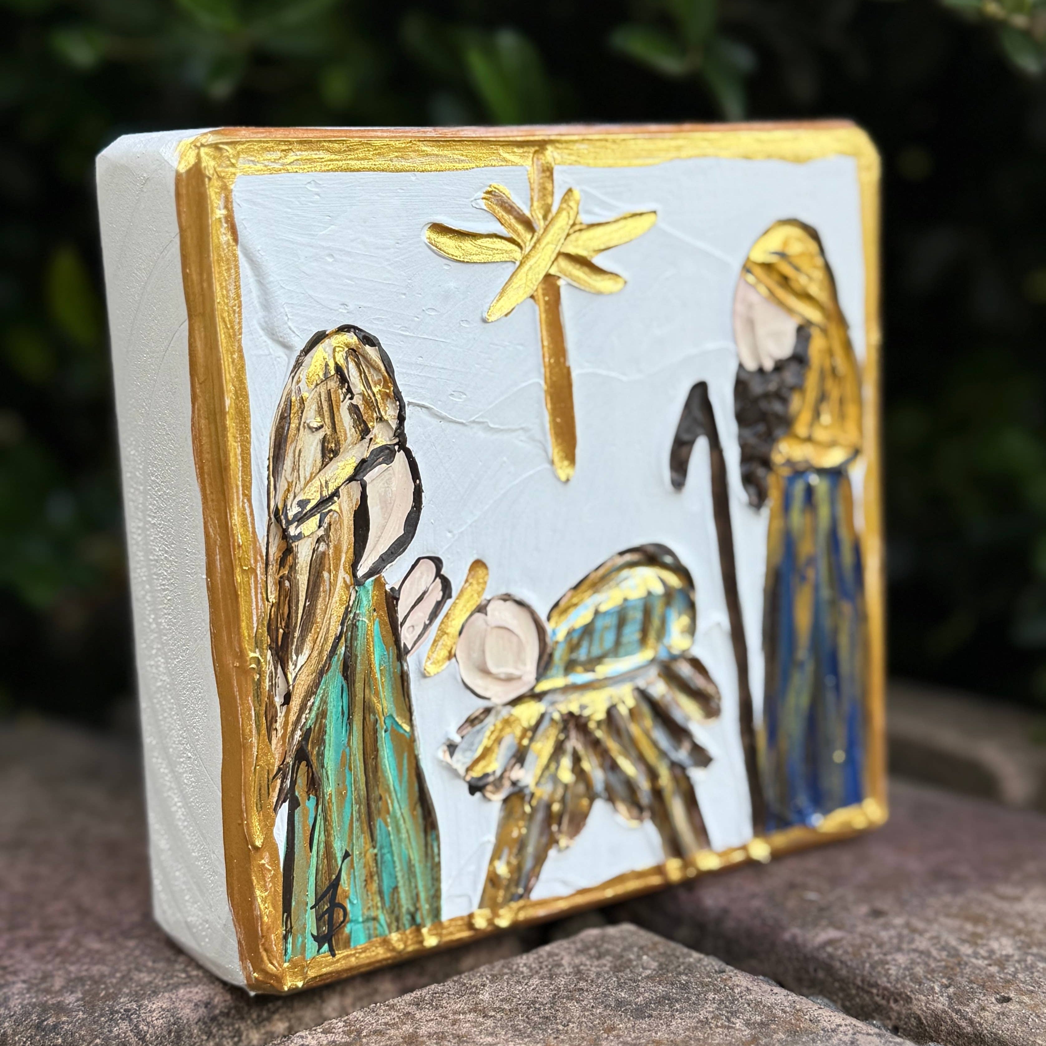 Small Nativity Art Block