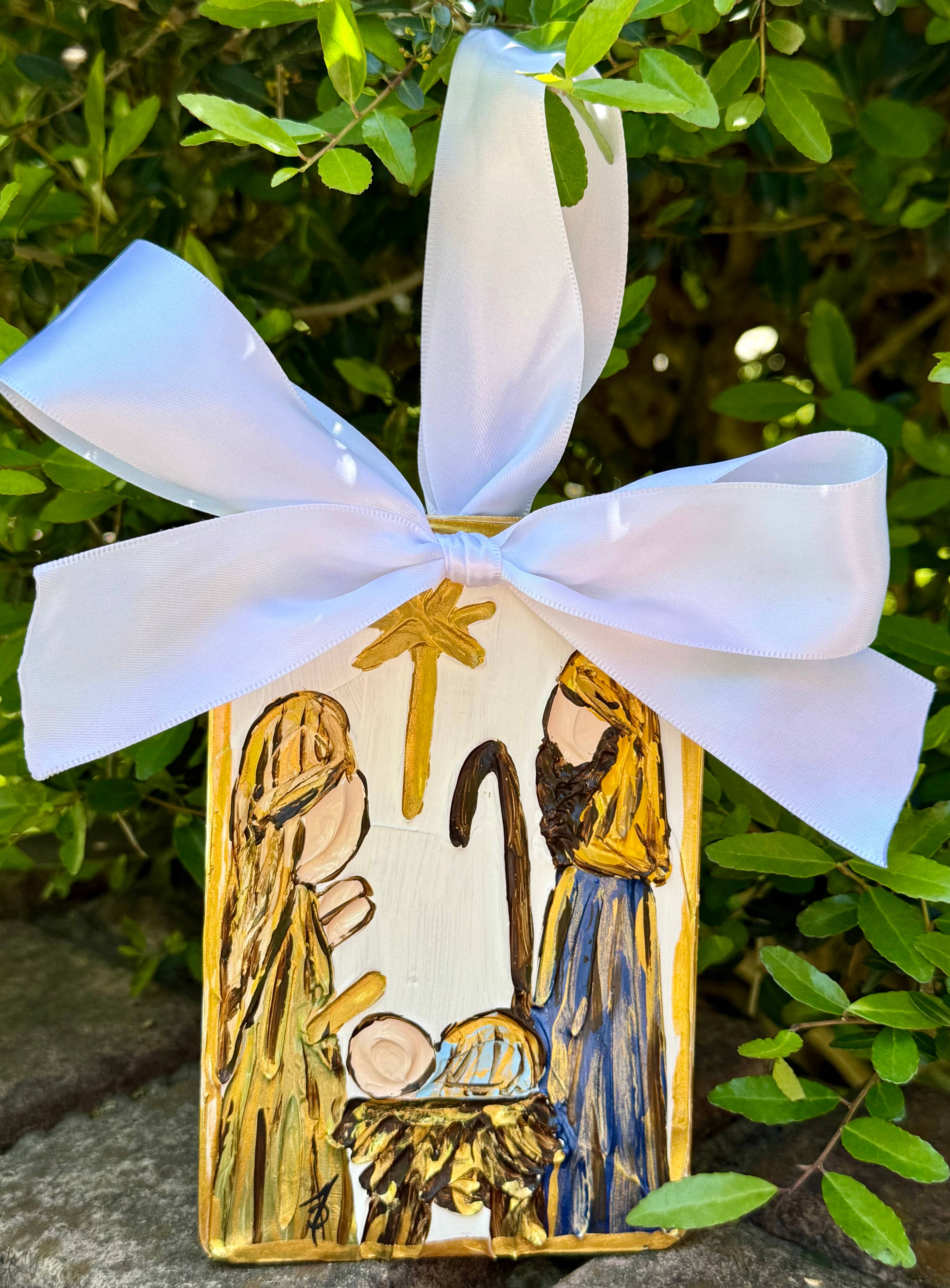 Hand Painted Nativity Ornament
