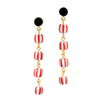 Red Sofia Drop Earrings
