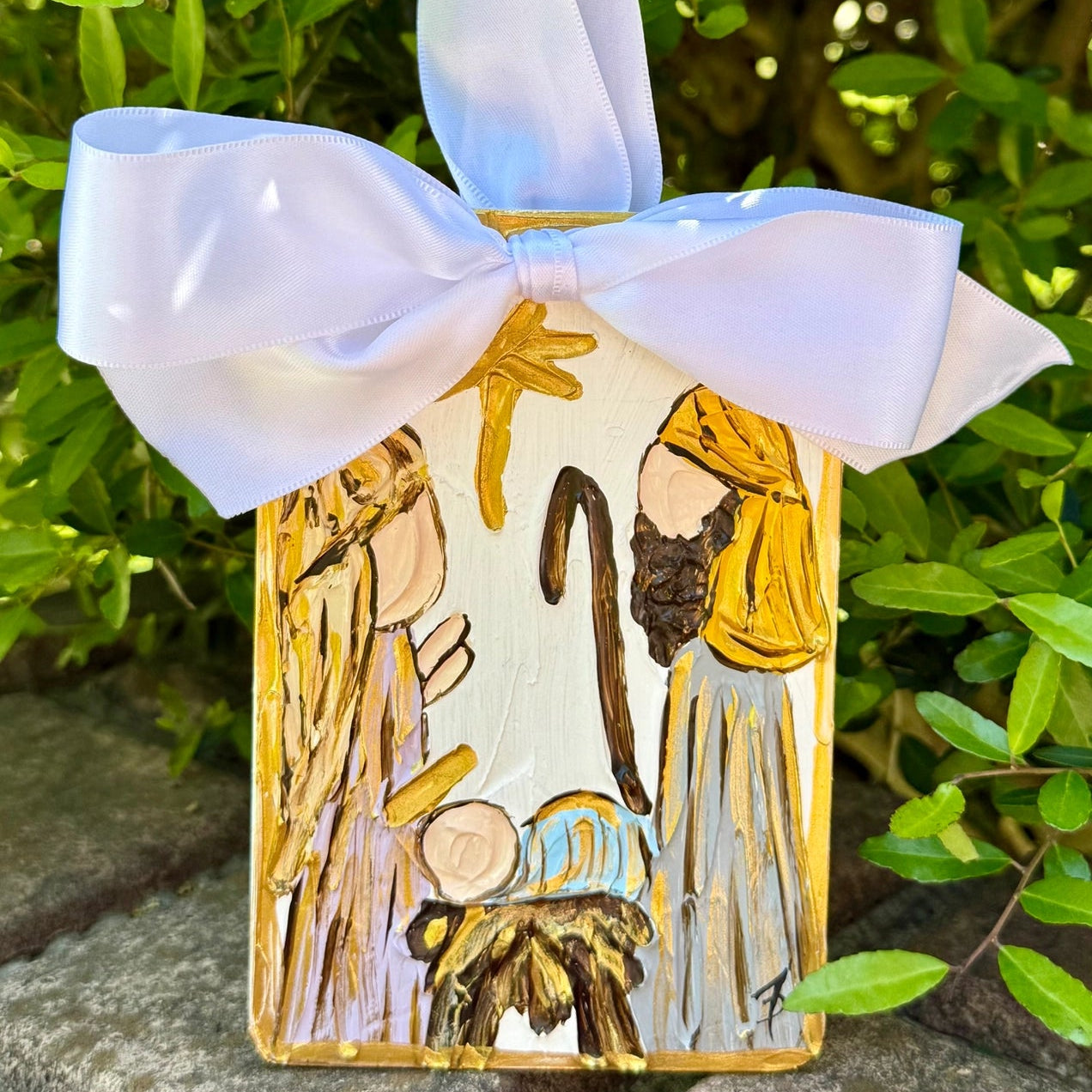 Hand Painted Nativity Ornament