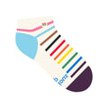 Ankle Socks that Save LGBTQ Lives (White Pride Flag)