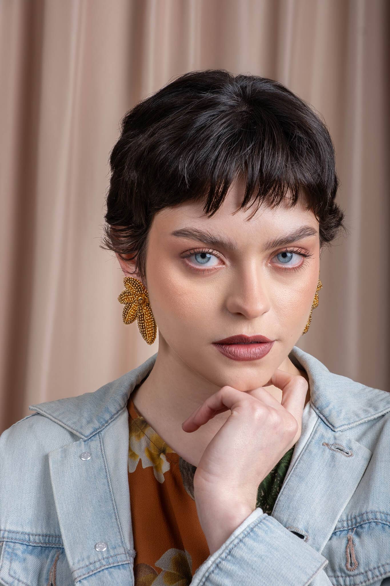 Beaded Handwoven Petalia Earrings