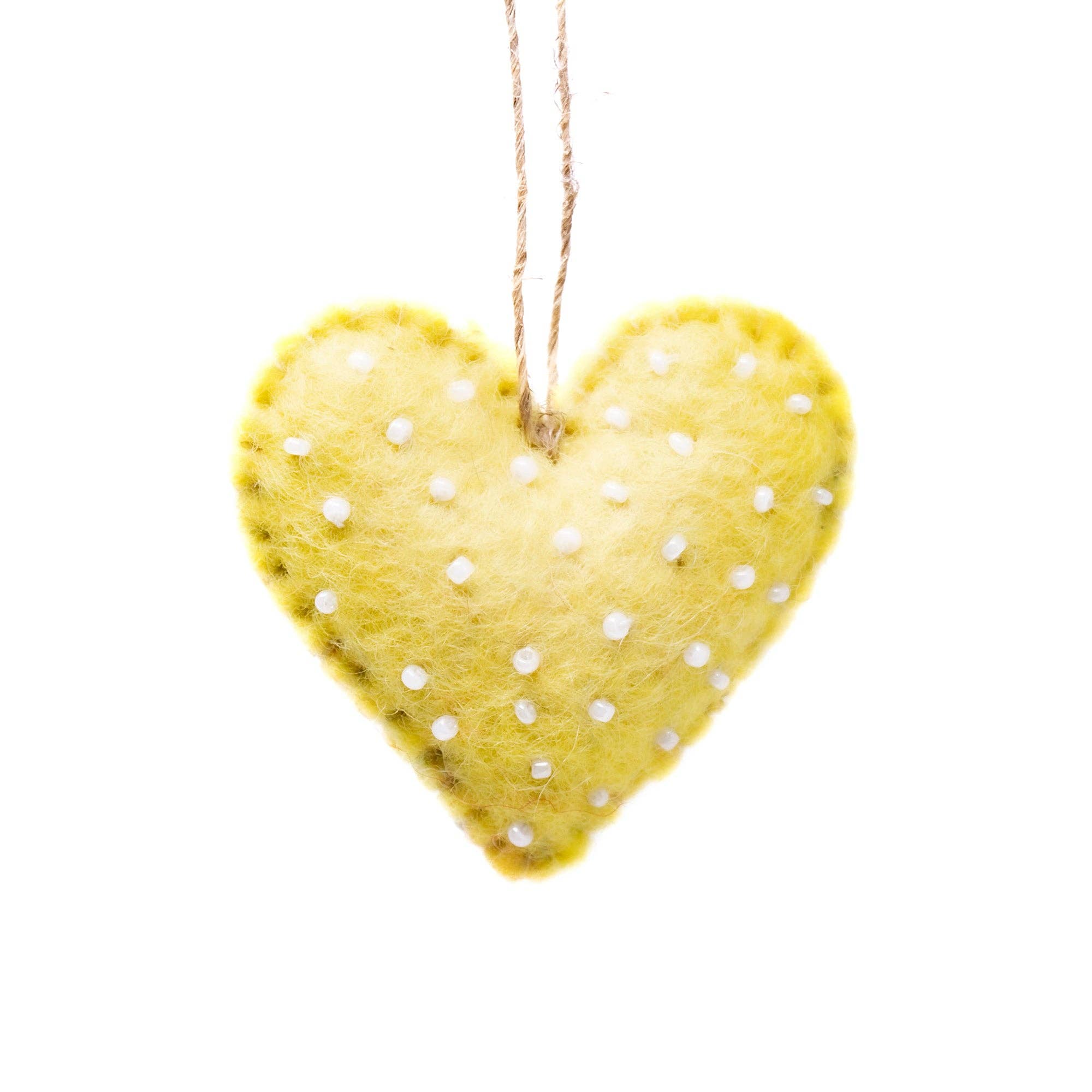 Handmade Mini Hearts Felt Ornaments