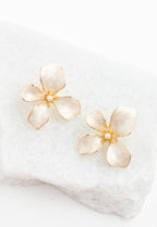 Hope in Bloom Flower Earrings - Tuscan Tan