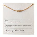 Friends Beads Bracelet: Gold Fill