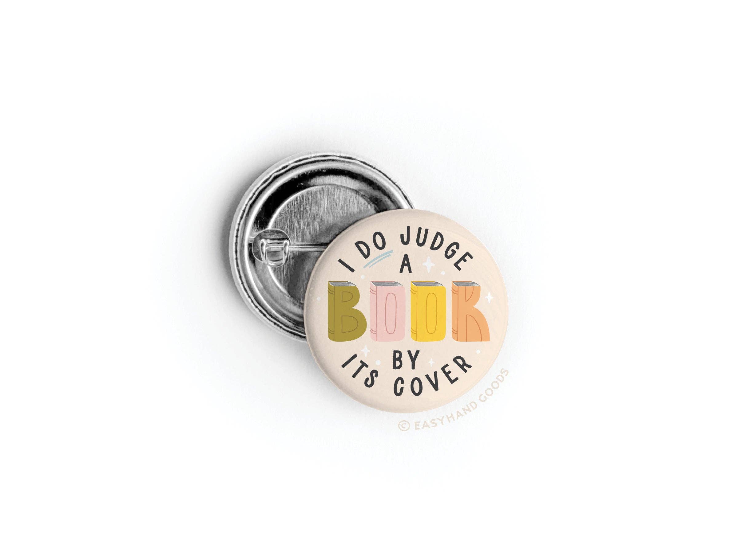 I DO Judge a Book By Its Cover Button