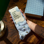 Socks that Give Books (Blue Travel)