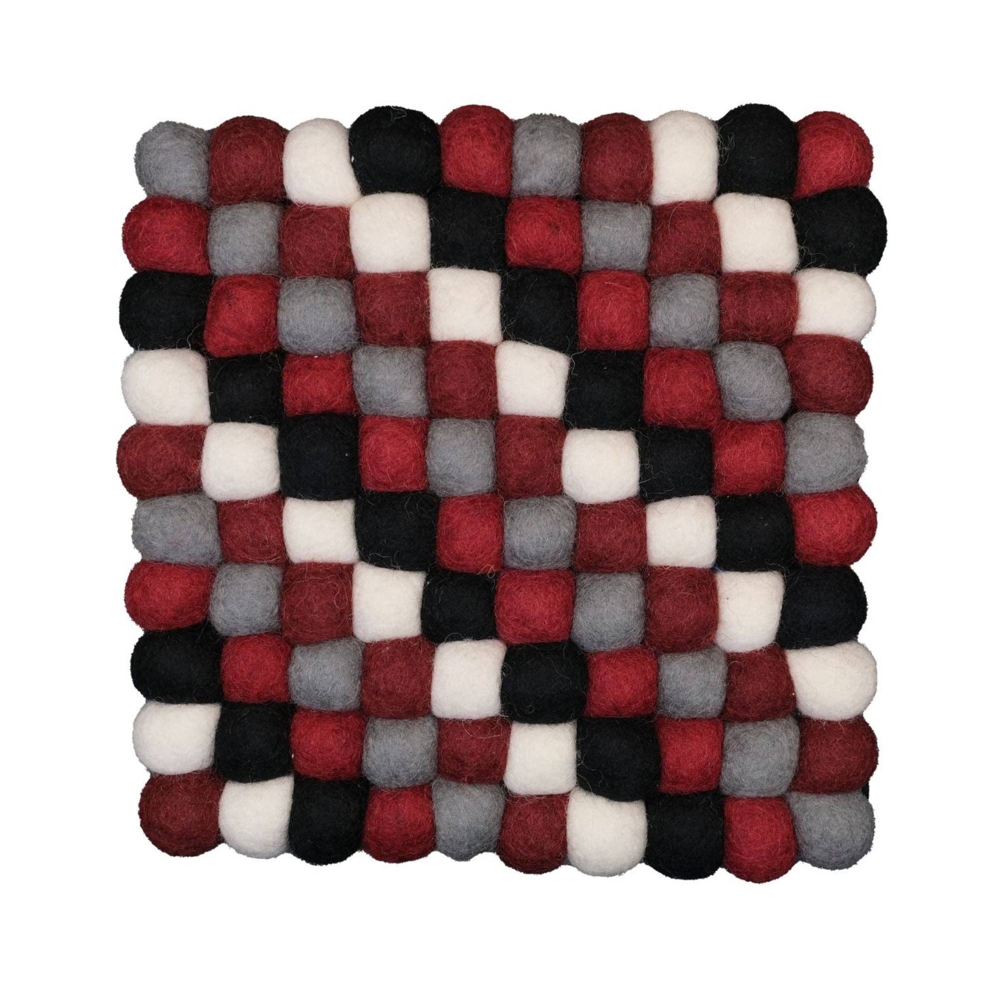Felt Ball Square Trivet